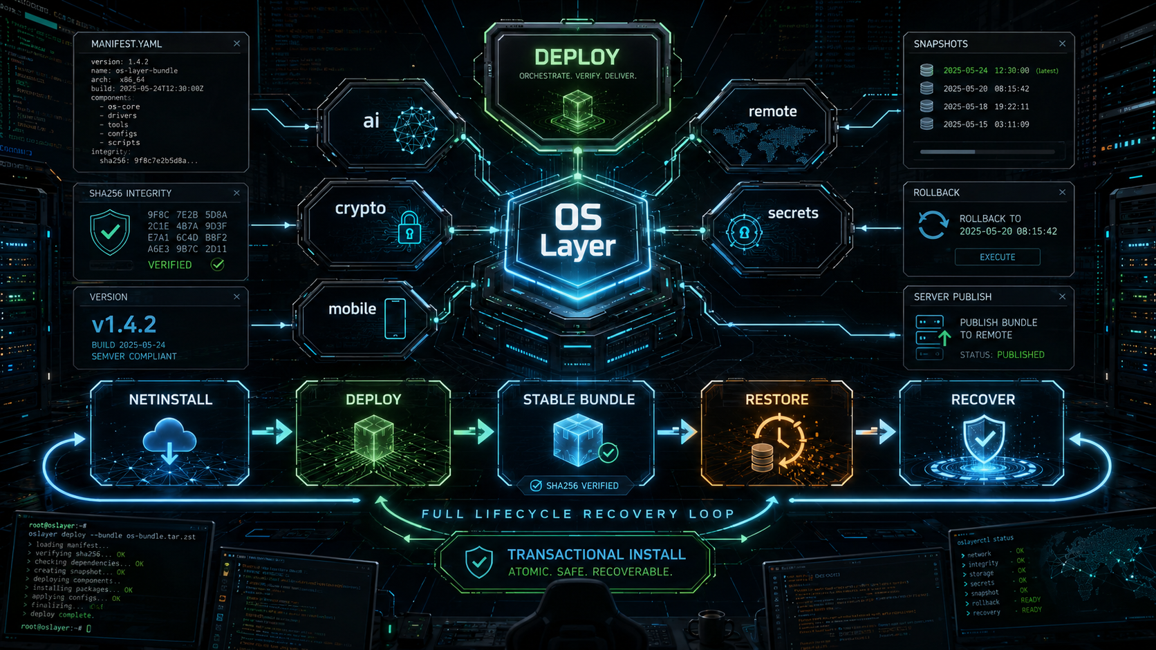 OS Layer deploy -  upgrade na release systém